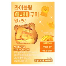 라이블링 애사비 구미 망고맛 60개입, 240g, 1개