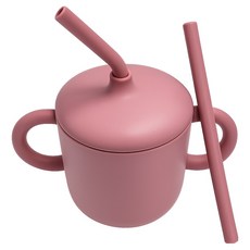 빅벅 아기 흘림방지 빨대컵, 레드, 1개, 200ml