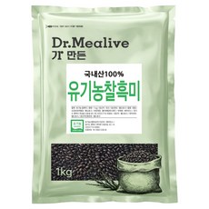 밀리브 국내산 유기농 찰흑미, 1kg, 1개