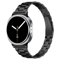 NUART Galaxy Watch 相容錶帶 纖薄輕量金屬錶帶, 黑色, 1個