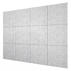 Haettokki 自黏式隔音室內吸音板, 灰色, 12個