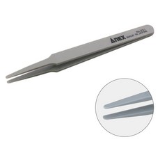 ANEX 플라스틱 비자성 절연 내열 240도 핀셋 원형 231, 1개