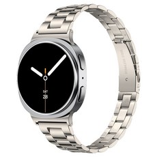 누아트 갤럭시워치 호환 스트랩 슬림핏 라이트 메탈 밴드, 스타라이트, 1개