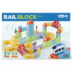 MY LITTLE TIGER 163件軌道積木, 混合顏色, 1個