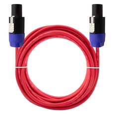 에이치디탑 국산 스피콘 30C 스피커 케이블 레드 2m, 1개, HT-SP0201