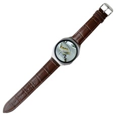 NUART Galaxy Watch 相容錶帶 皮革錶帶, 棕色, 1個