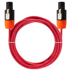 에이치디탑 국산 스피콘 50C 스피커 케이블 레드 2m, 1개, HT-SP0701