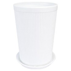 도시정원 모던 인테리어 PP 라인화분 2540, 화이트, 1개