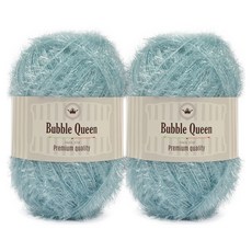brandyarn Bubble Queen系列 菜瓜布線, 藍灰色, 2件