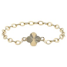 로이드 여성용 튜더로즈 쁘띠 컷팅 10K 골드 체인 반지 + 쇼핑백