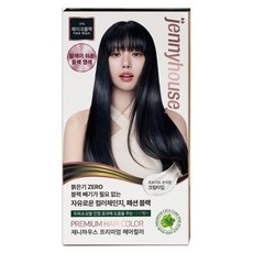 JENNY HOUSE 頂級染髮劑, 假黑色 1FK, 1個