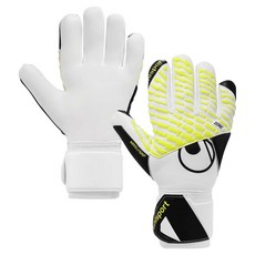 uhlsport FM Absolutgrip HN Pro Jr GK守門員手套 UHL-101140101, 白色 + 黑色 + 螢光黃, 1套