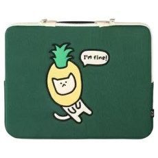 morning glory 動物筆電包, 1個, 綠色