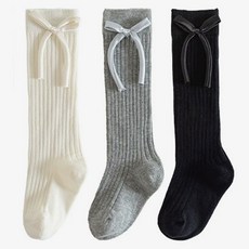 IBboom 兒童Shy蝴蝶結日常及膝襪3雙組 F189