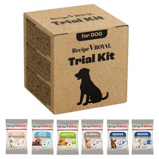 유한양행레시피브이 강아지 로얄 샘플 사료 50g x 6종 세트, 1세트