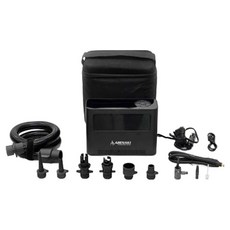 아베나키 어썸 타이어 무선 휴대용 전동 에어펌프 세트 150PSI, 블랙, 1세트