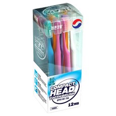 바른생활에이치앤비 좋은칫솔 교정모 랜덤발송, 1개, 12개입