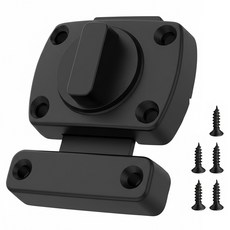 OON 고강도 다이얼 문 잠금장치 세트 중형, 블랙, 1세트