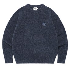 cavish 男女通用 雙色毛圈針織圓領衫