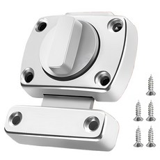 OON 고강도 다이얼 문 잠금장치 세트 중형, 실버, 1세트