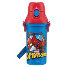 스케이터 PSB5SANAG 항균 다이렉트 보틀, 마블 블루 + 레드, 1개, 480ml