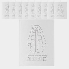 모나코올리브 옷장수납 옷걸이 걸이형 패딩압축팩, 10개, 1개입