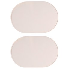 Haonra 高級矽膠餐桌防滑防水餐墊, 1, 2個, 36 x 26.5 cm