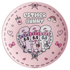 스케이터 MPL20P 캐릭터 디자인 접시, BUNNY, 1개