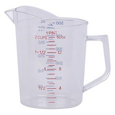 플라라 한눈에 쏙 폴리카보네이트 계량컵, 컬러, 1개, 500ml