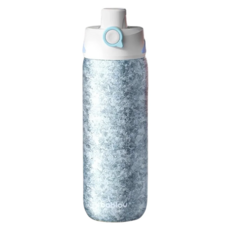 bablov 花伴森 純鈦幾何運動保溫水壺, 零度藍, 1個, 750ml