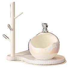 Smile Ggobi 豪華玄關鑰匙收納裝飾模型 2件組, 白色