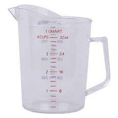 plala 一目瞭然聚碳酸酯量杯, 顏色, 1個, 1L