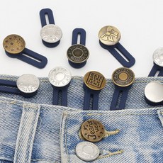 하임베르 바지 허리늘리는 단추 4종 x 5p 세트, 숏 골드, 숏 실버, 롱 골드, 롱 실버, 1세트