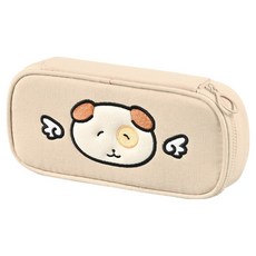 POPO FANCY 柔軟Mioni帆布筆袋, 象牙白, 1個