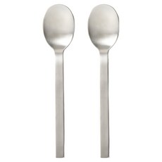 JAJU Jieum 甜點湯匙, 鋼灰色, 2個