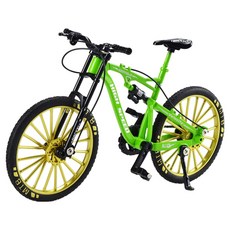 Smile Goblin 簡約山地自行車 下坡合金自行車裝飾模型, 綠色