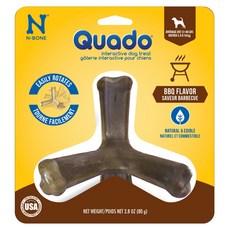 Quado Q樂多 中型趣味互動潔牙骨, 1個, 80g, BBQ風味