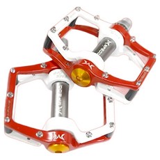 MPeda BTR 自行車踏板 3球培林 平面踏板 左右一組 VP-5000, 1套, 紅色