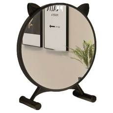 Heuimi Mall kk118 貓耳角度可調立式化妝鏡, 黑色