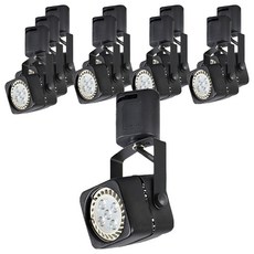 케이시조명 마이크 사각 레일조명, 블랙, 10개