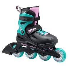 롤러블레이드 퓨리 인라인 스케이트, 블랙 + 씨그린, 1개