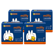 secretday Miffy 純棉穿戴式晚安褲, 4套, 4個裝, M(90~100cm)