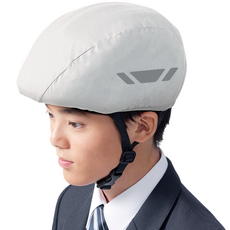 自行車口袋桌板 安全帽防水雨罩, 淺灰色, 1個