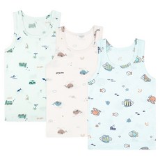Maykids 兒童用無螢光海洋朋友莫代爾背心3件組