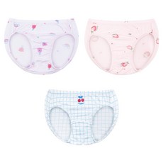 Maykids 兒童用無螢光Awesome Berry莫代爾三角內褲3件組