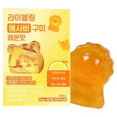 라이블링 애사비 구미 레몬맛 60개입, 240g, 1개