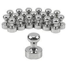 대한 초강력 메모 스탬프 네오디움 냉장고 현관 주방 후드 자석, 실버, 20개