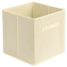 泰坦食品儲藏室收納布藝收納箱, 米色, 1個