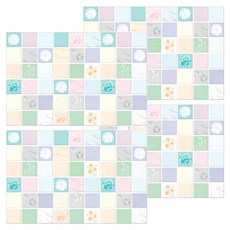 半島良品 炫染廚房防油貼磁磚貼 如花似錦, 4個