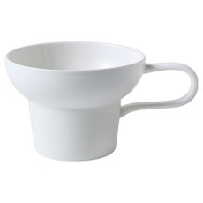 French Mars 寬柄卡布奇諾設計拿鐵杯 MMM3609, 白色, 1個